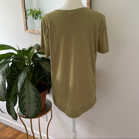 Lululemon Olive Green Running Tee - Picture 2 of 7